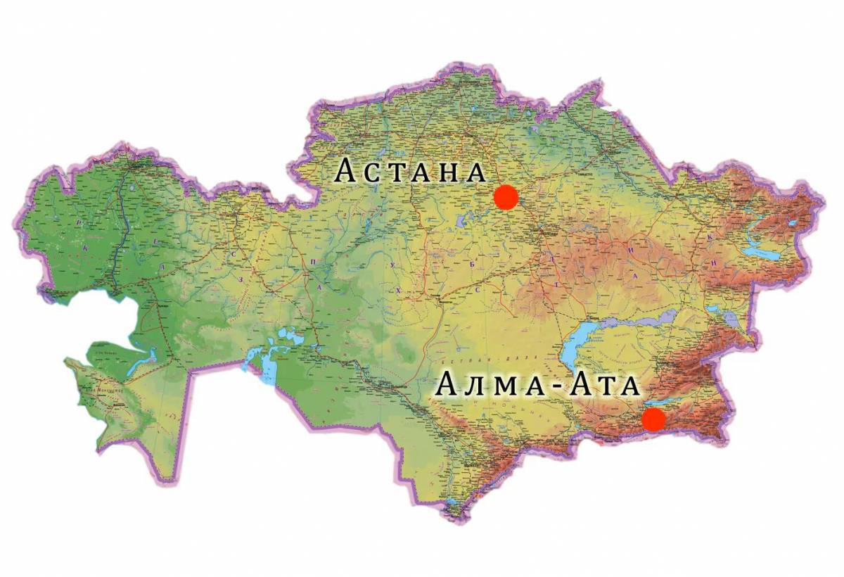 Карта казахстана #10
