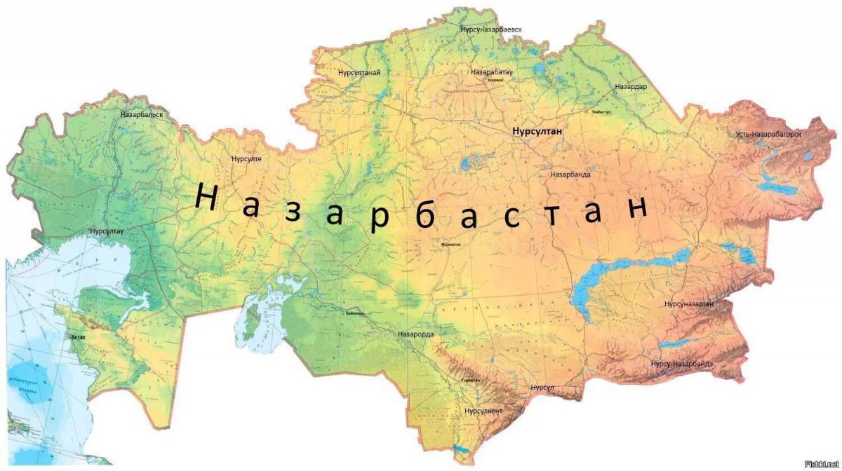 Карта казахстана #12