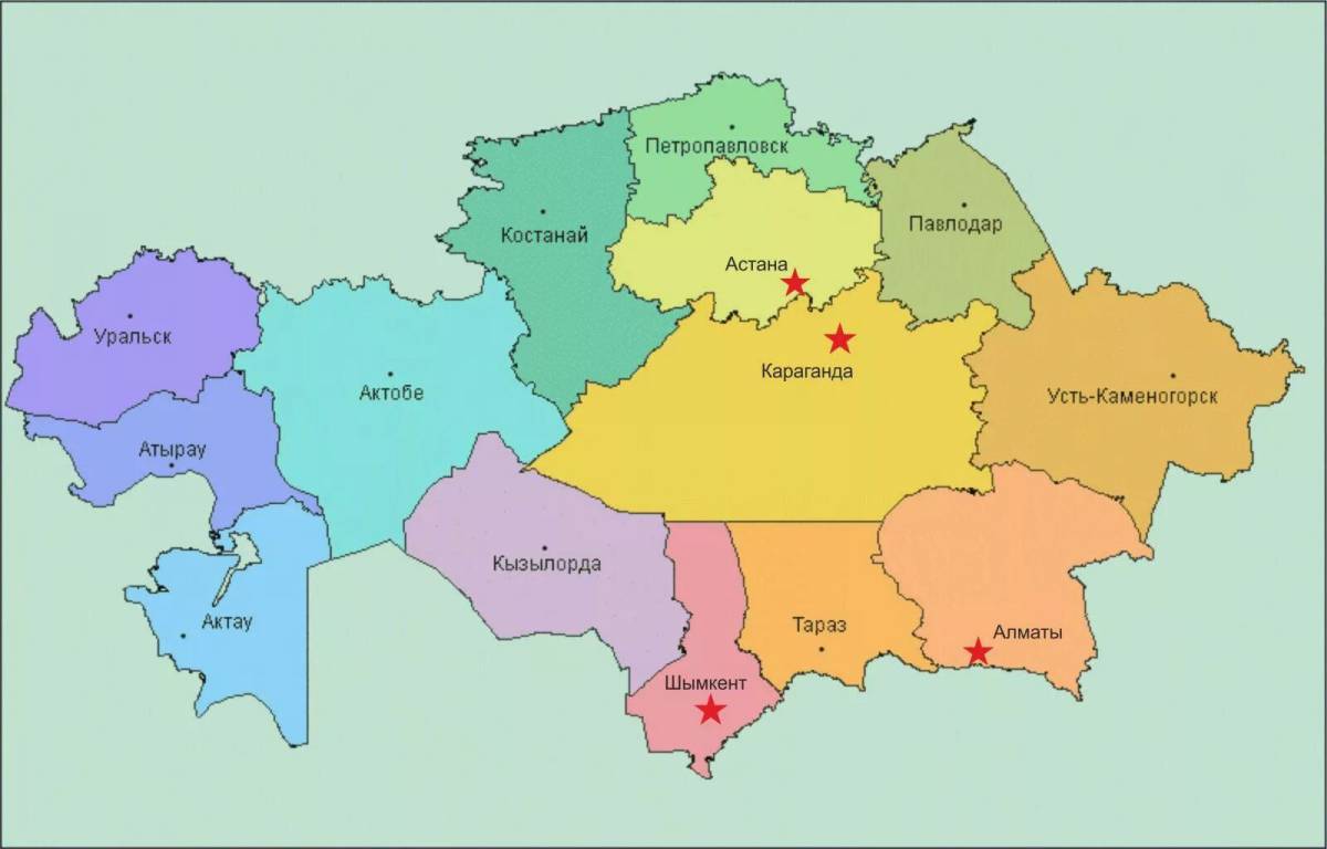 Карта казахстана #23
