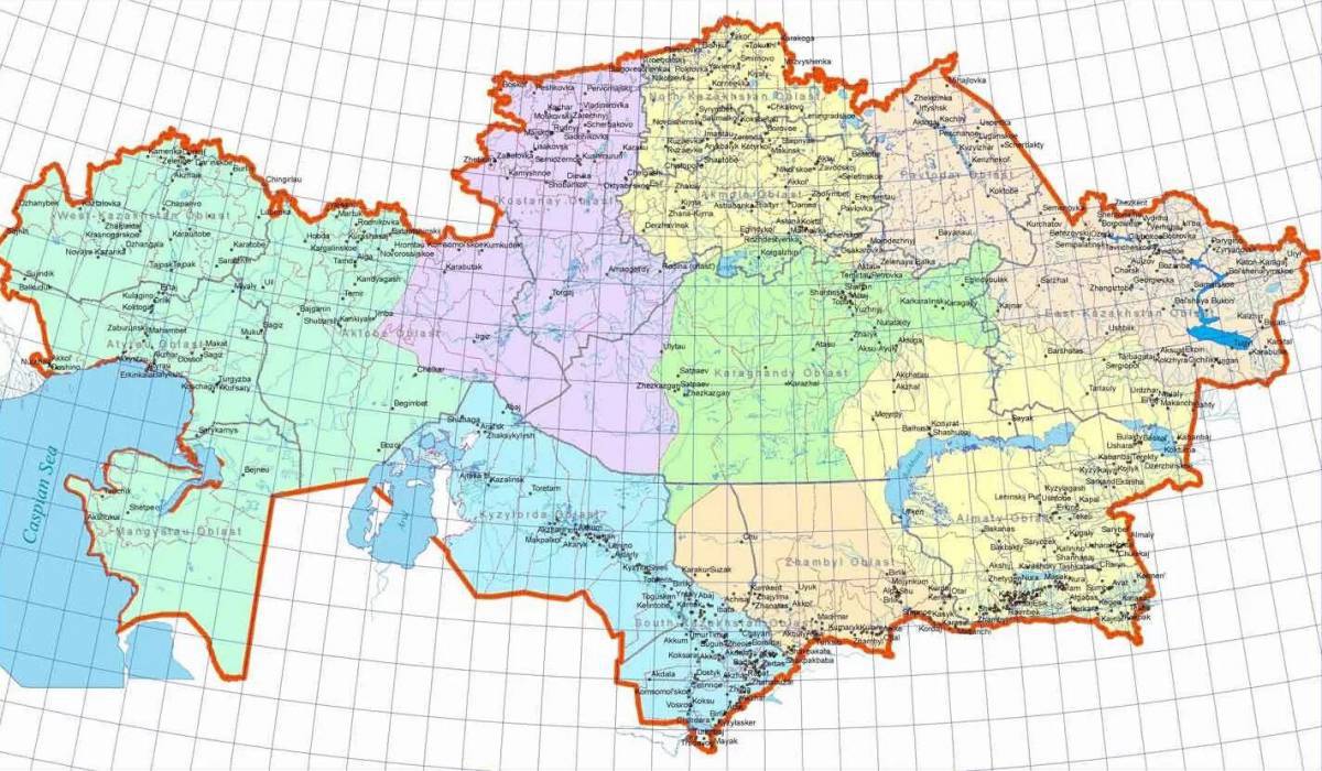 Карта казахстана #24