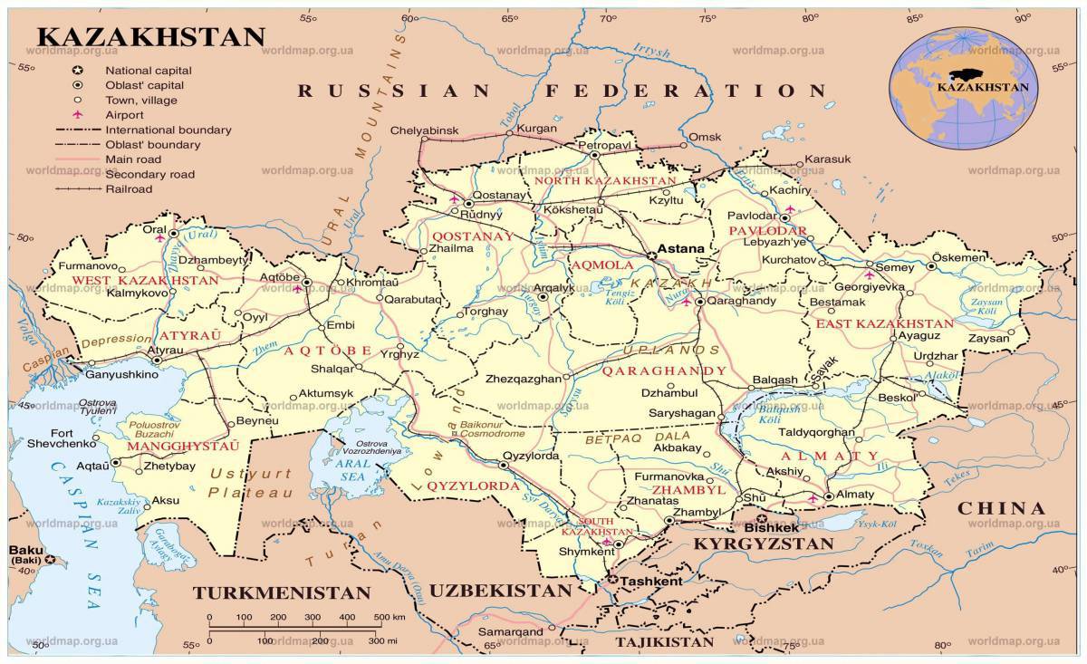 Карта казахстана #31