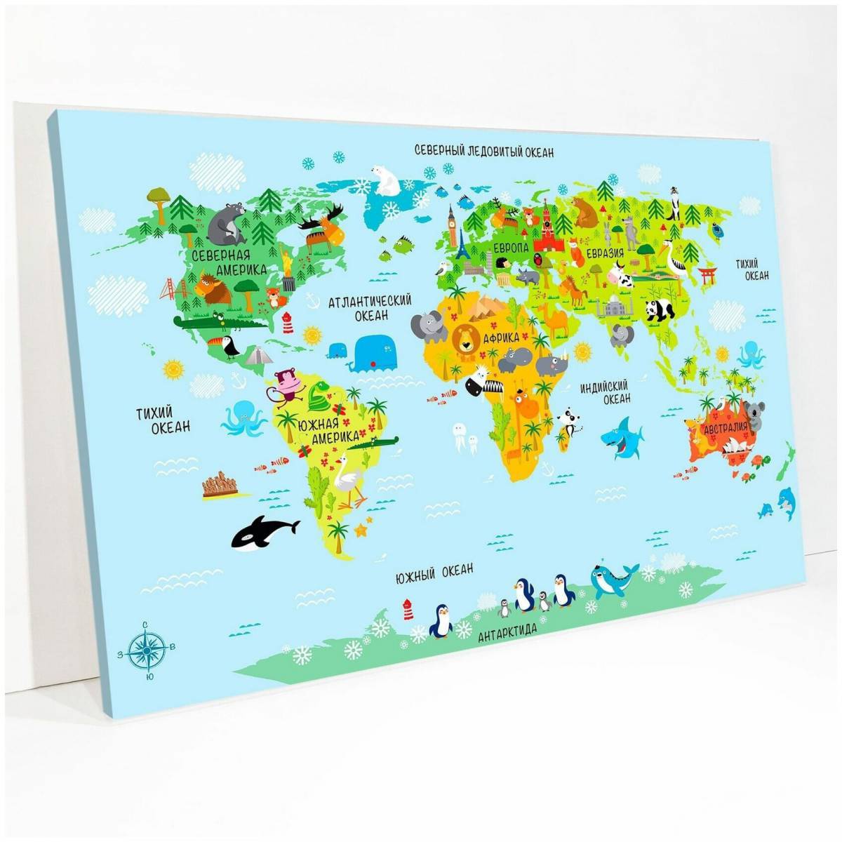 Карта мира для детей #3
