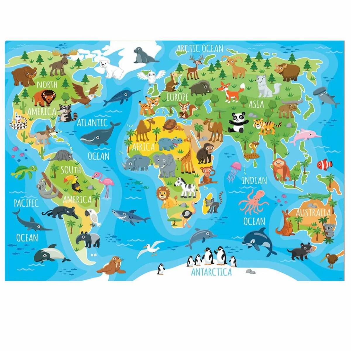 Карта мира для детей #21
