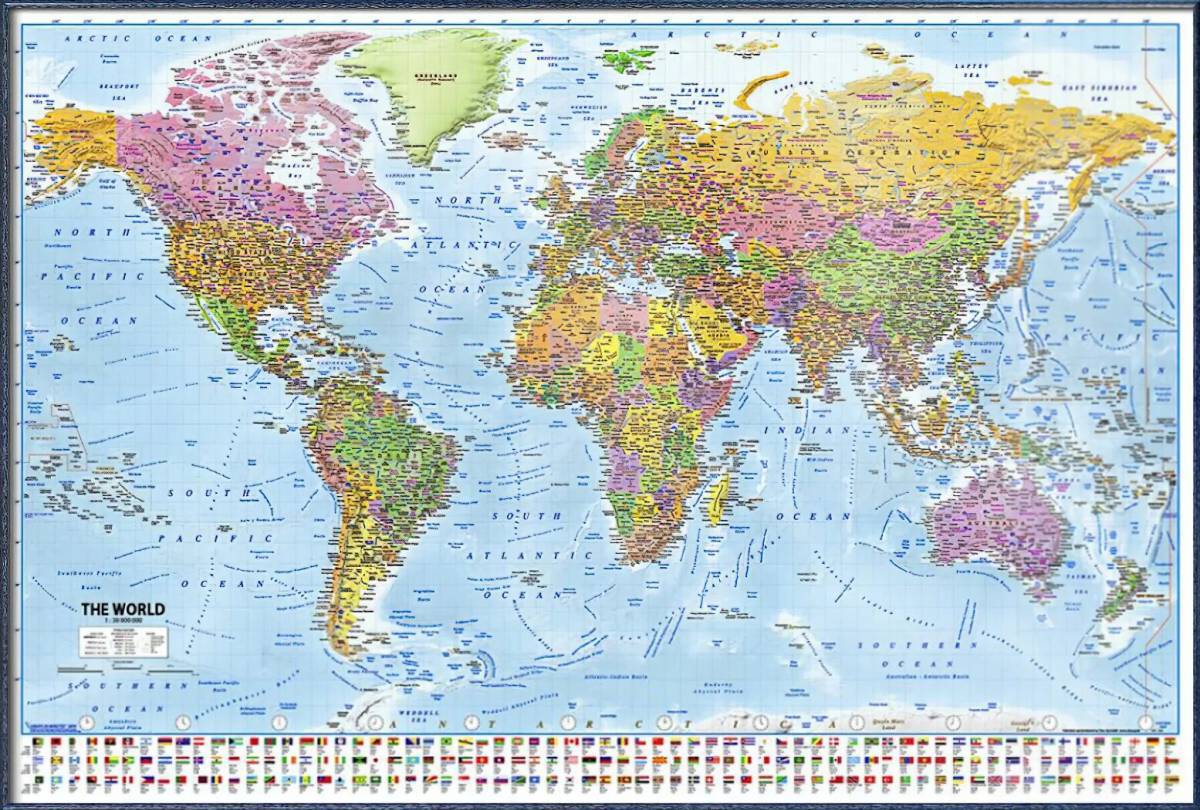 Карта мира политическая #30
