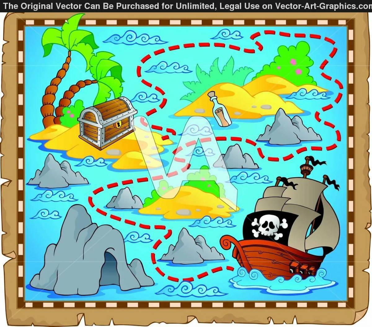 Карта пиратская #5