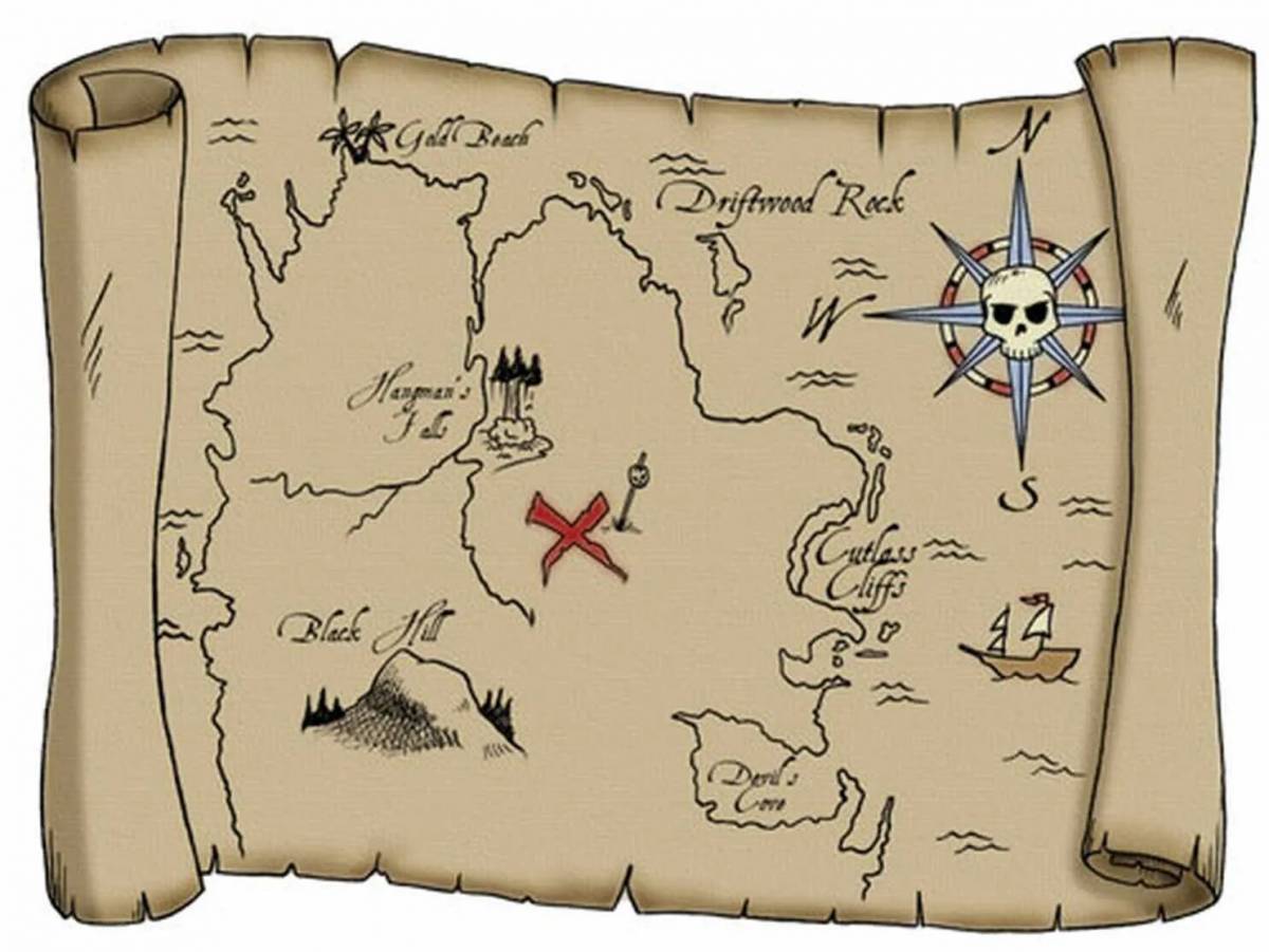 Карта пиратская #7