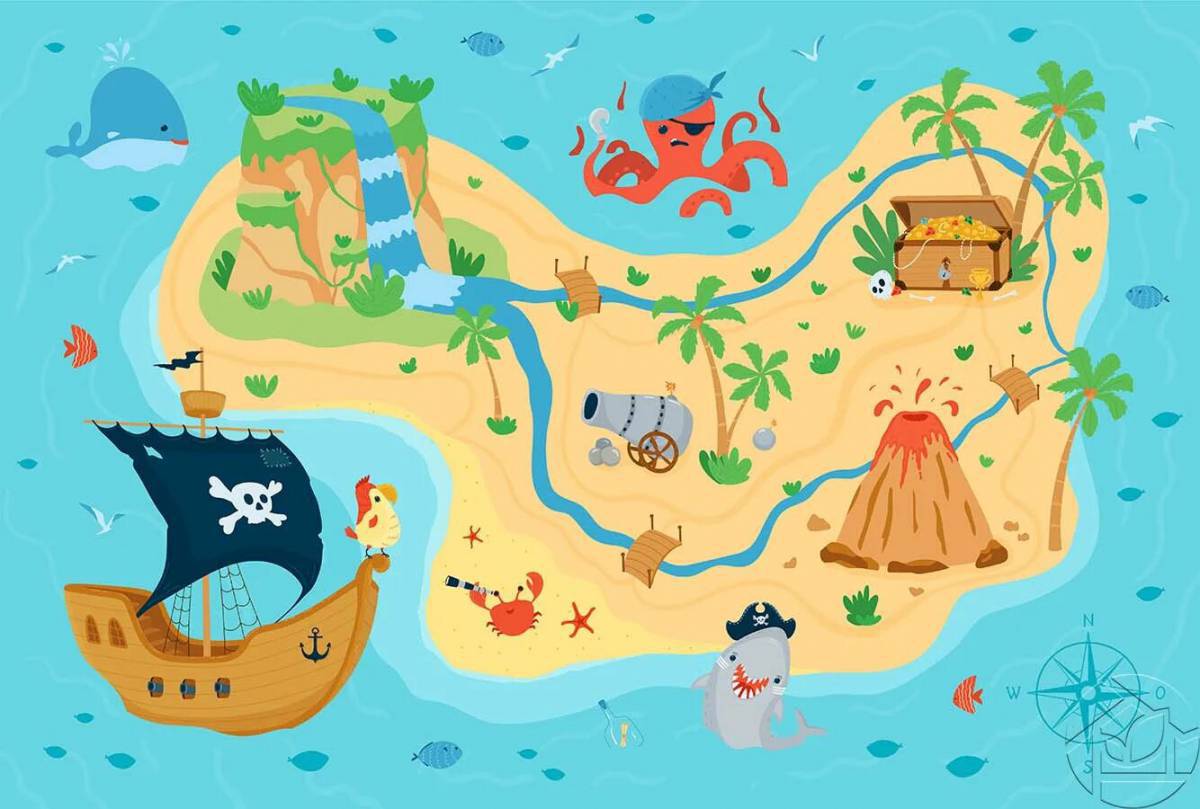 Карта пиратская #9