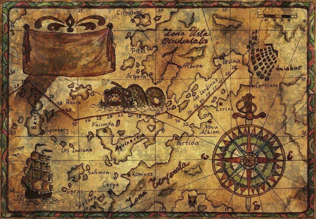 Карта пиратская #19
