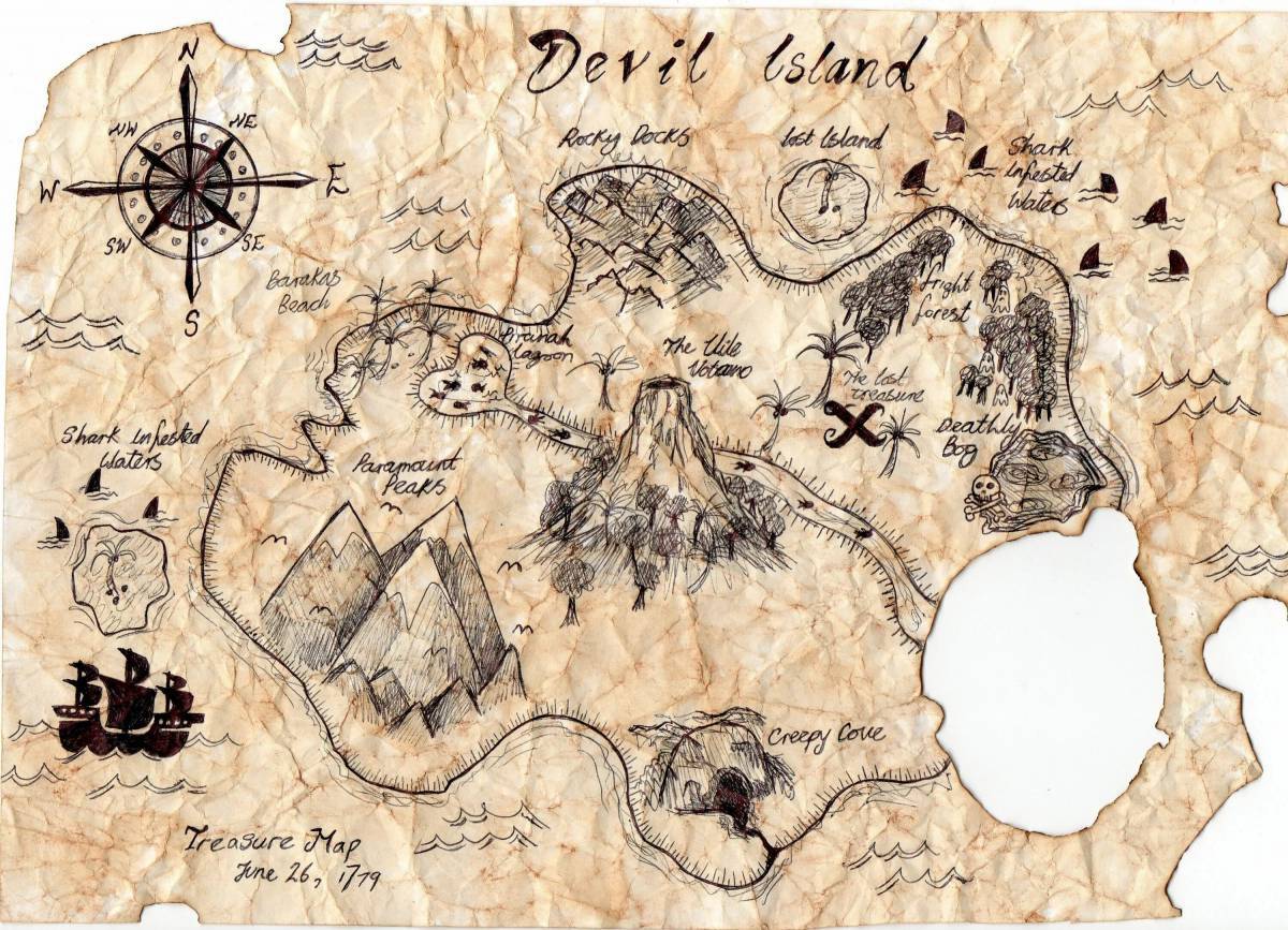 Карта пиратская #21