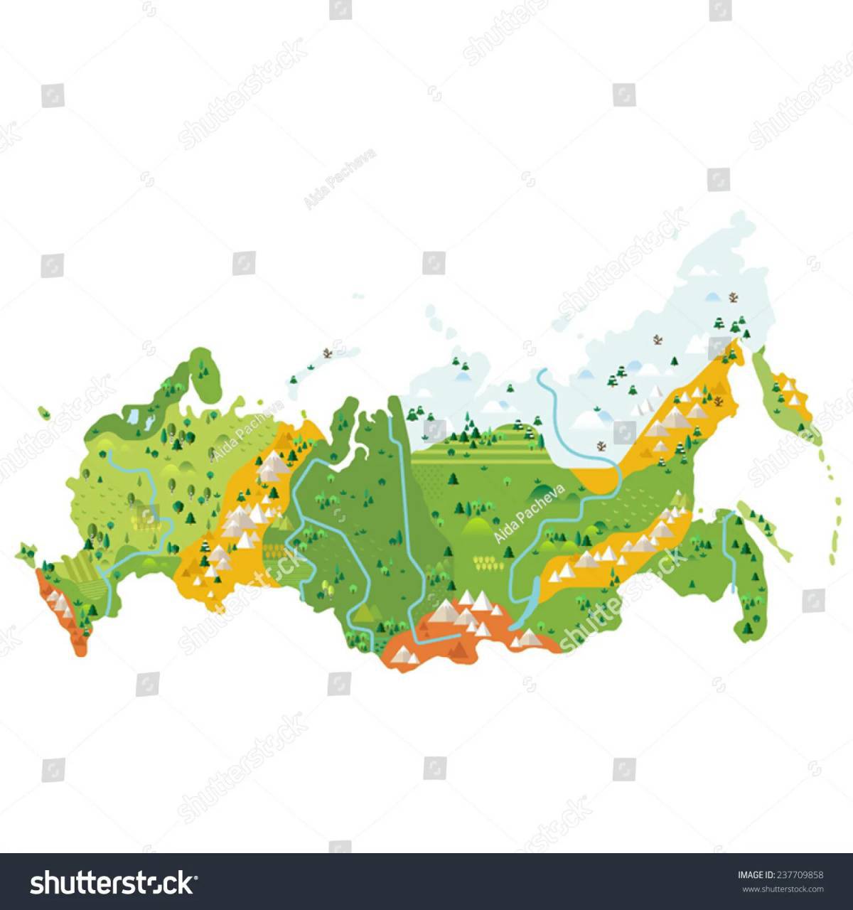 Карта природных зон россии 4 класс #20