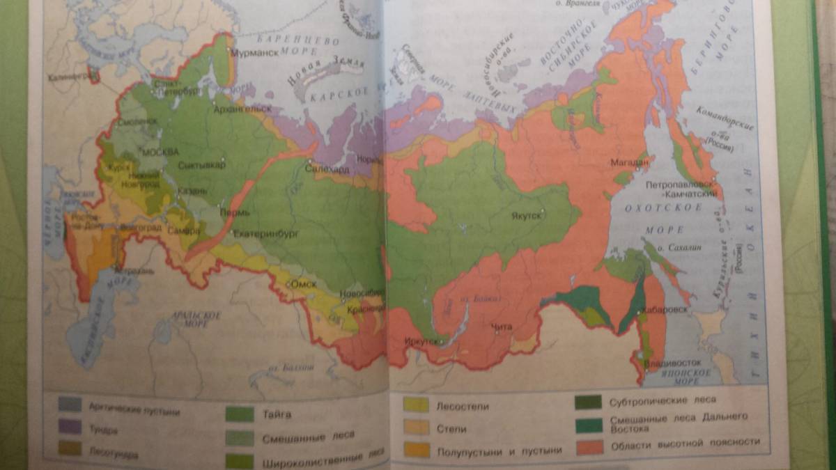 Карта природных зон россии 4 класс #32