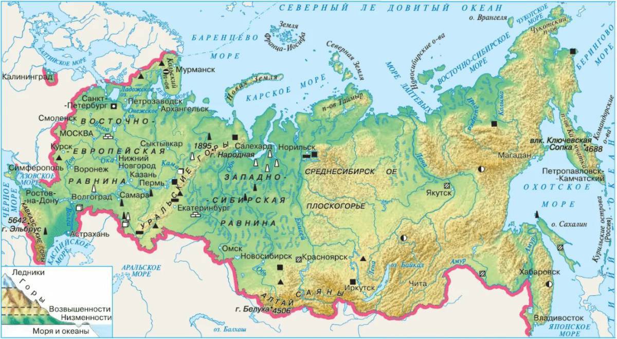 Карта природных зон россии 4 класс окружающий мир #17