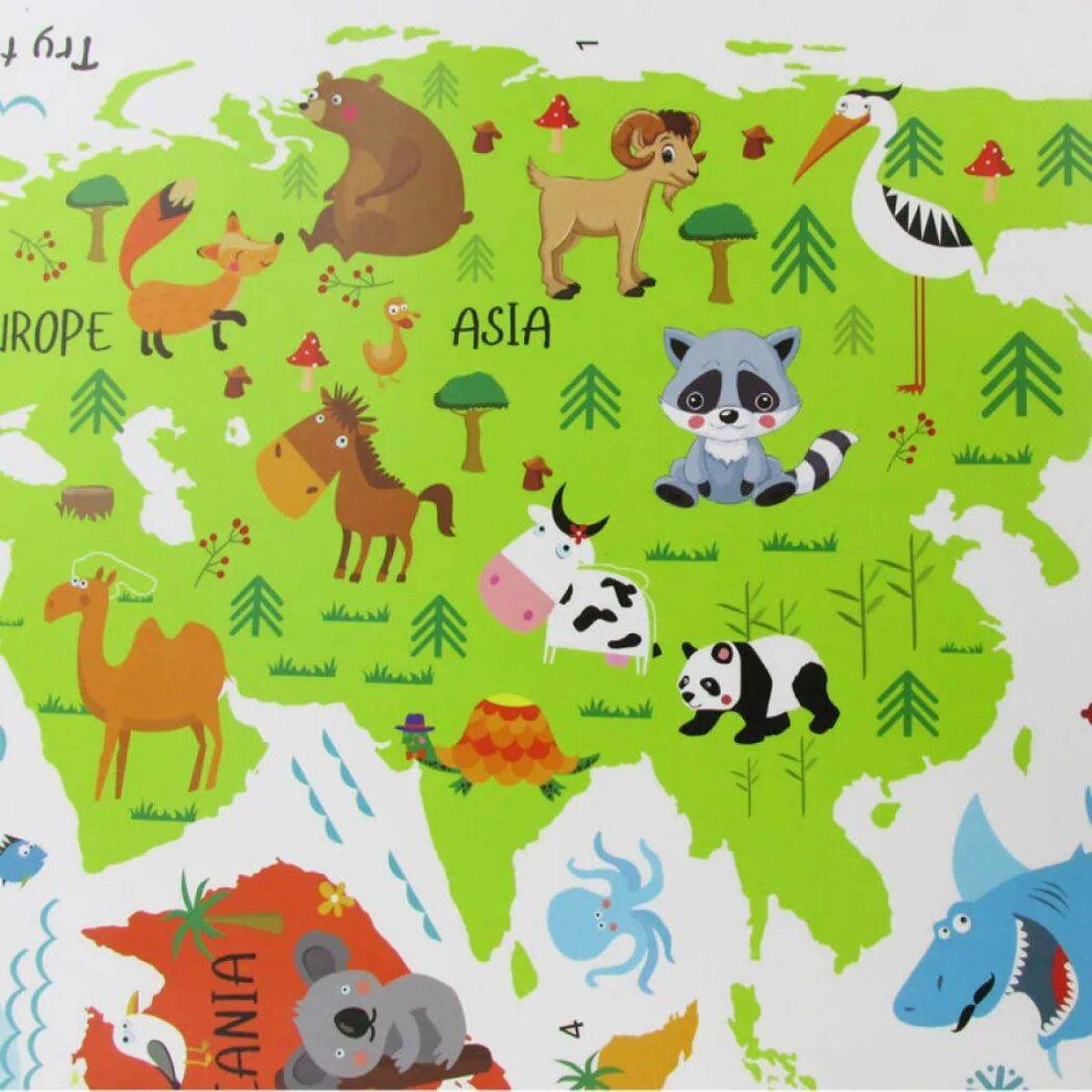 Карта россии с животными #7