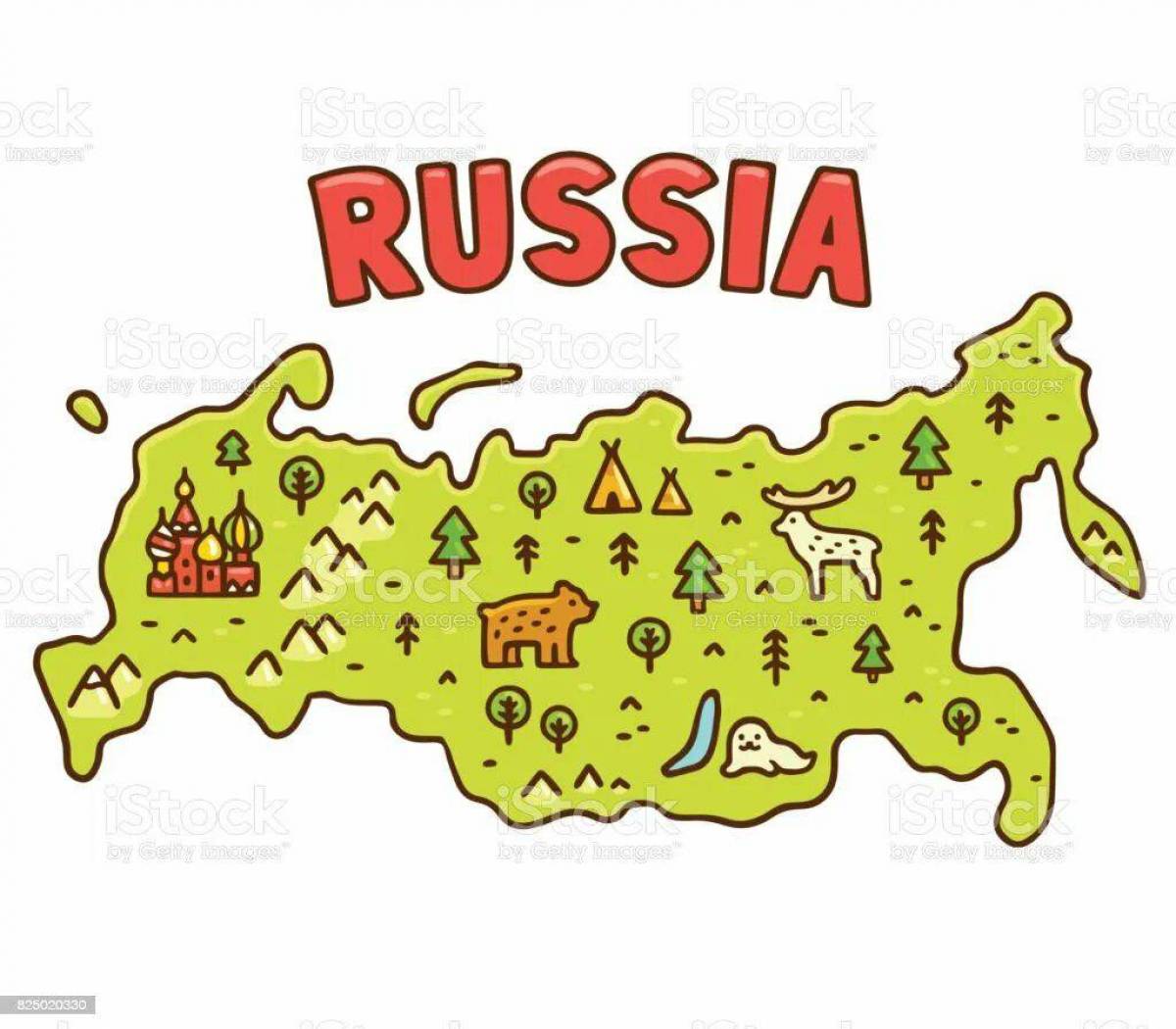 Карта россии с животными #21