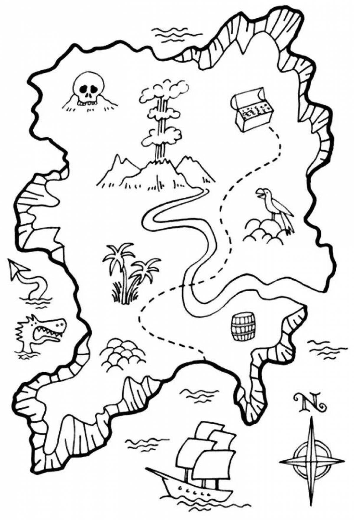 Карта сокровищ для детей #16