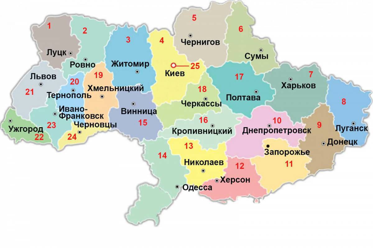 Карта украины #9