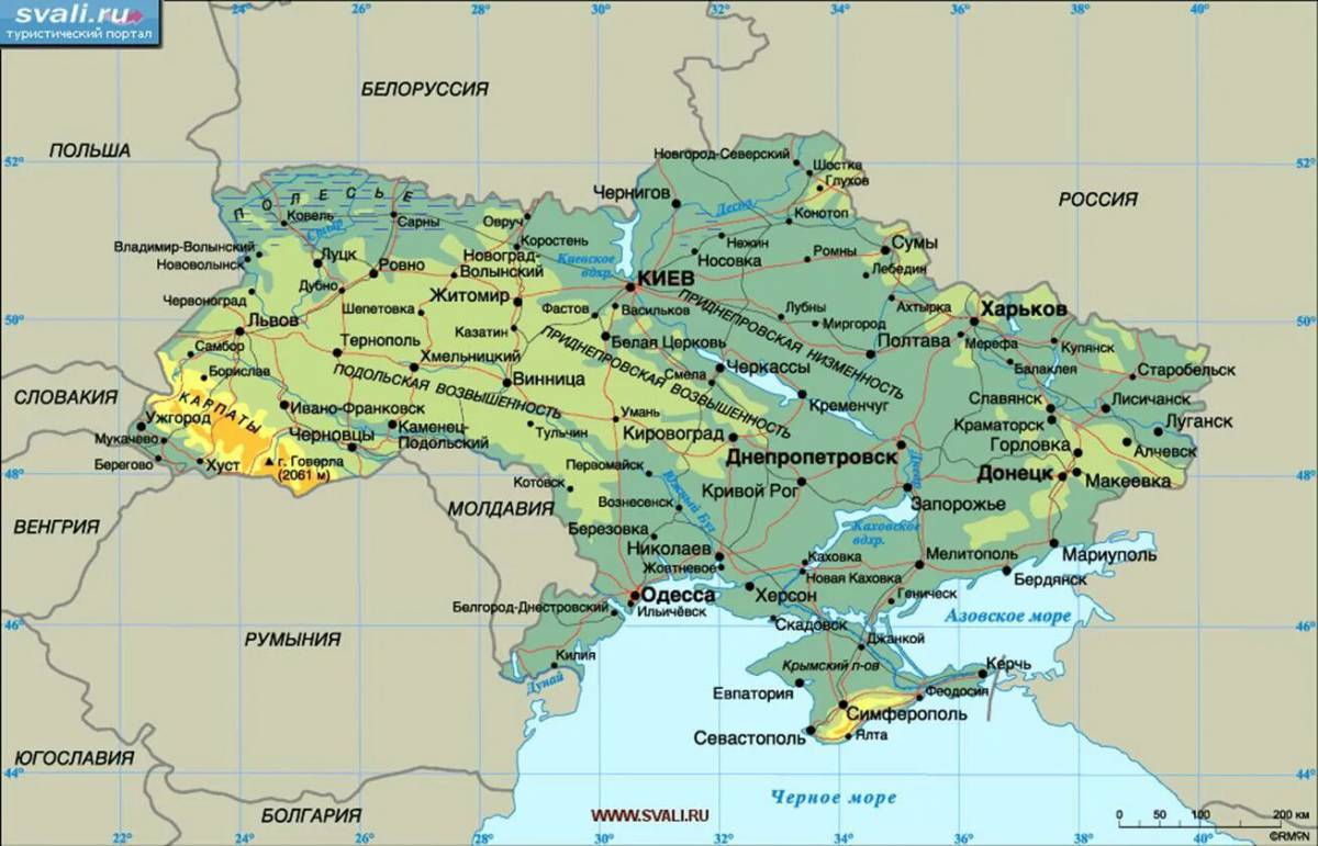 Карта украины #10