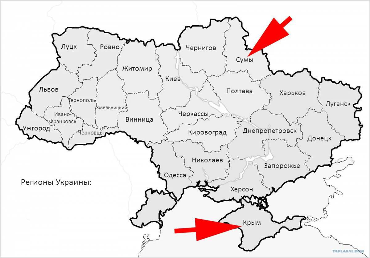 Карта украины #12