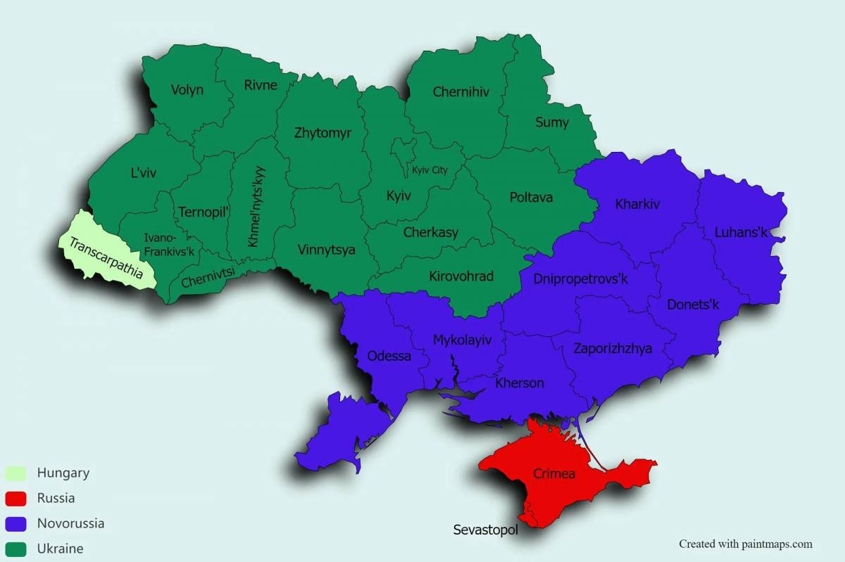 Карта украины #17