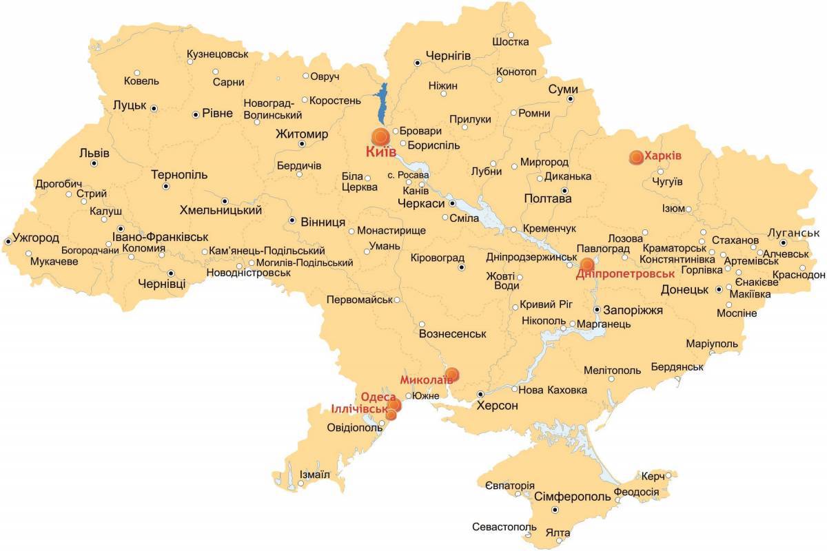 Карта украины #28