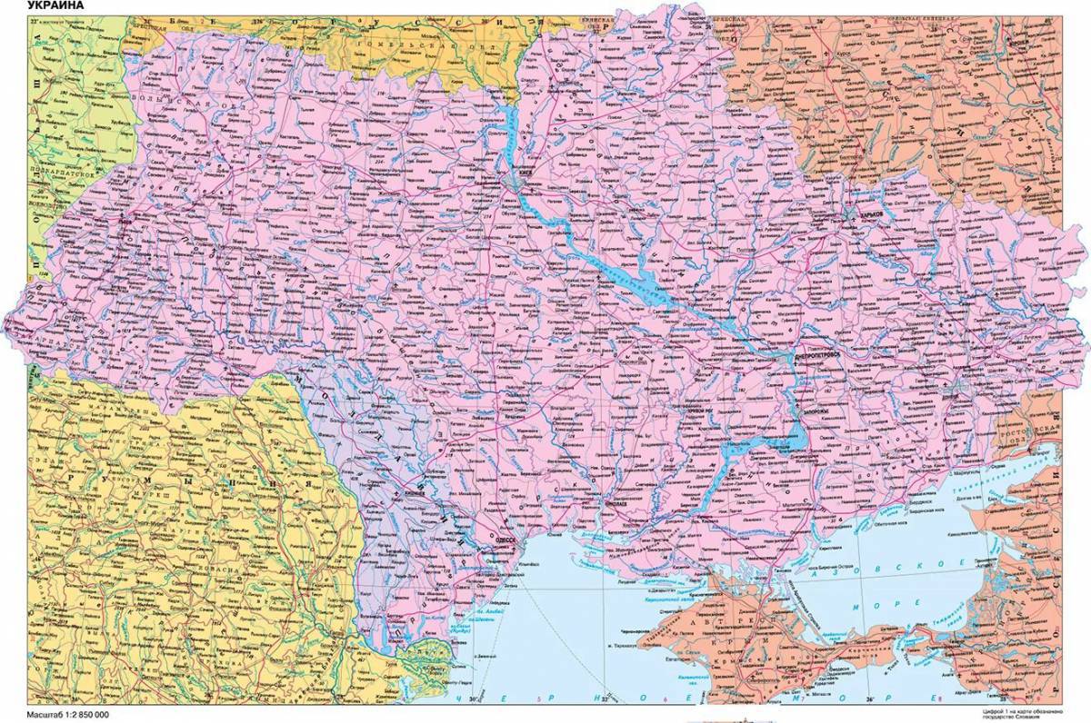 Карта украины #34