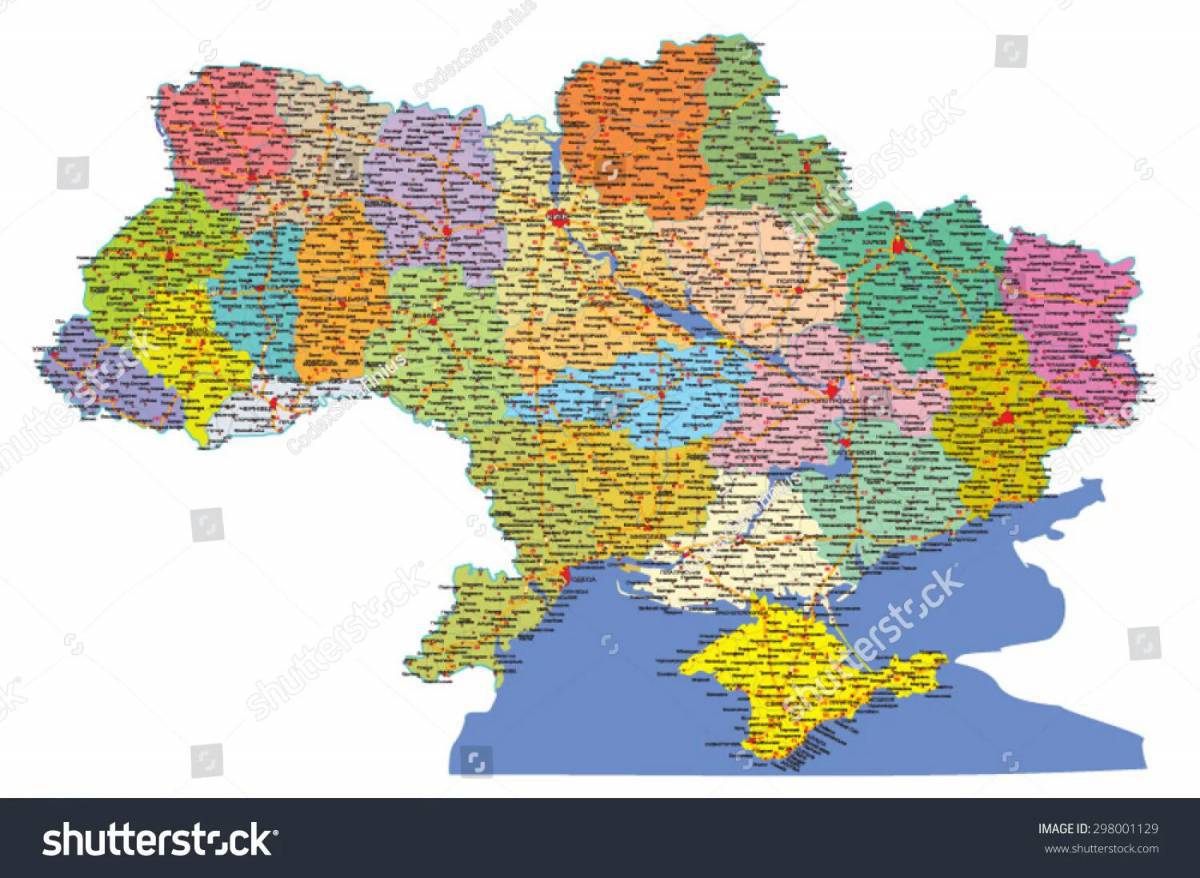 Карта украины #36