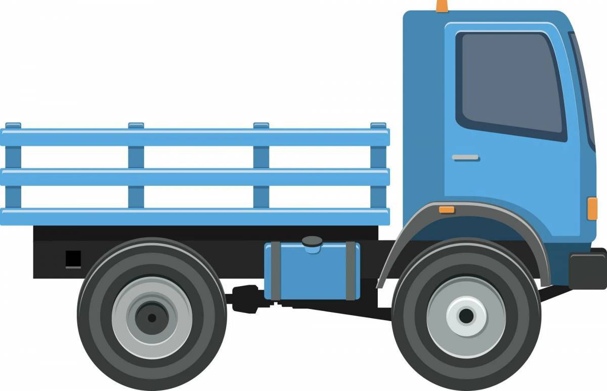 Картинка для детей грузовик #4