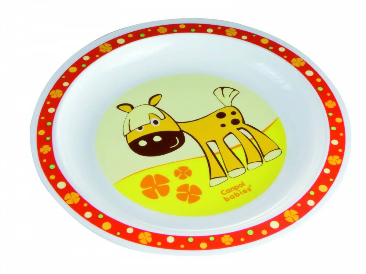 Картинка для детей тарелка #19