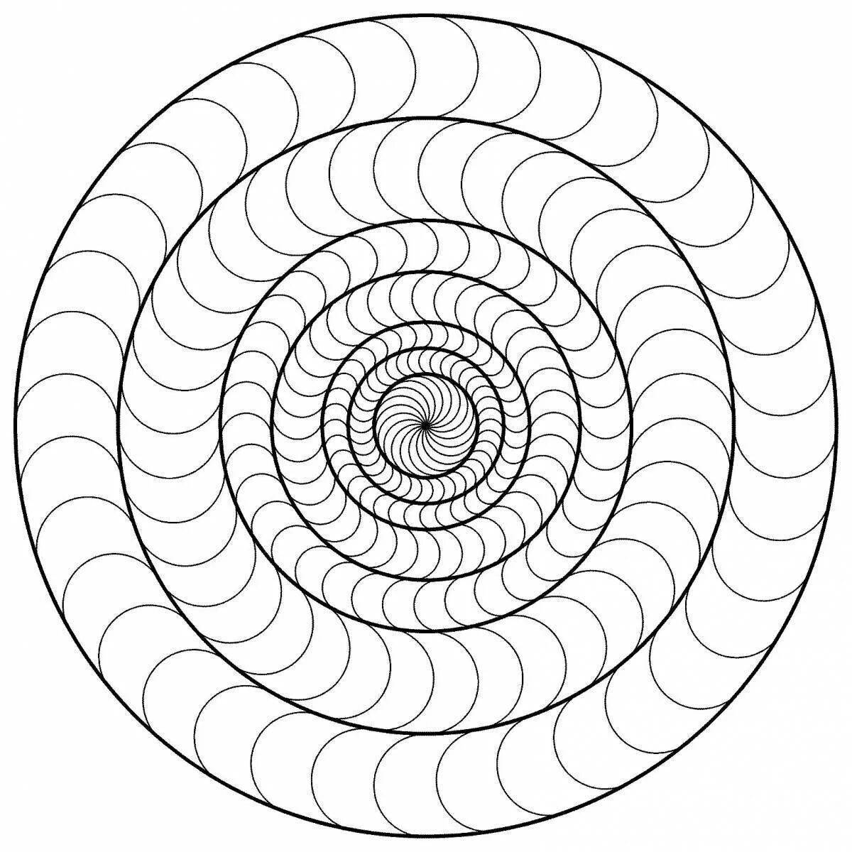 Картинка по кругу спираль #13