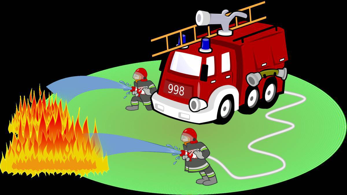 Картинка пожарный для детей #18