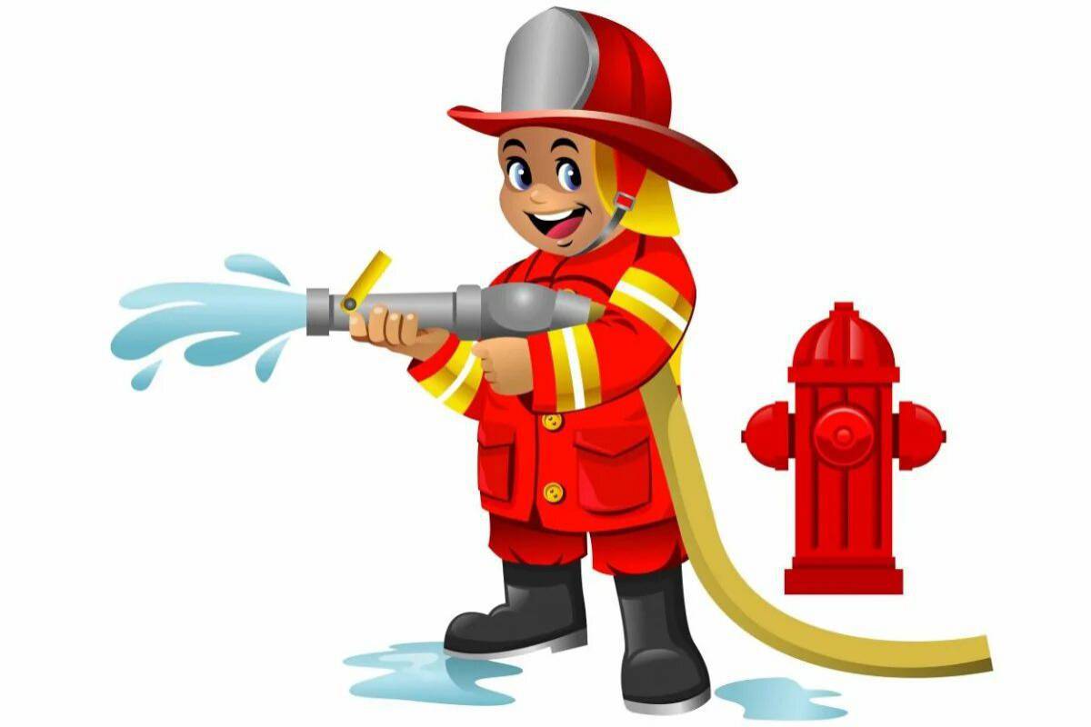 Картинка пожарный для детей #30