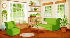 Раскраска квартира с мебелью для детей #5 #338104
