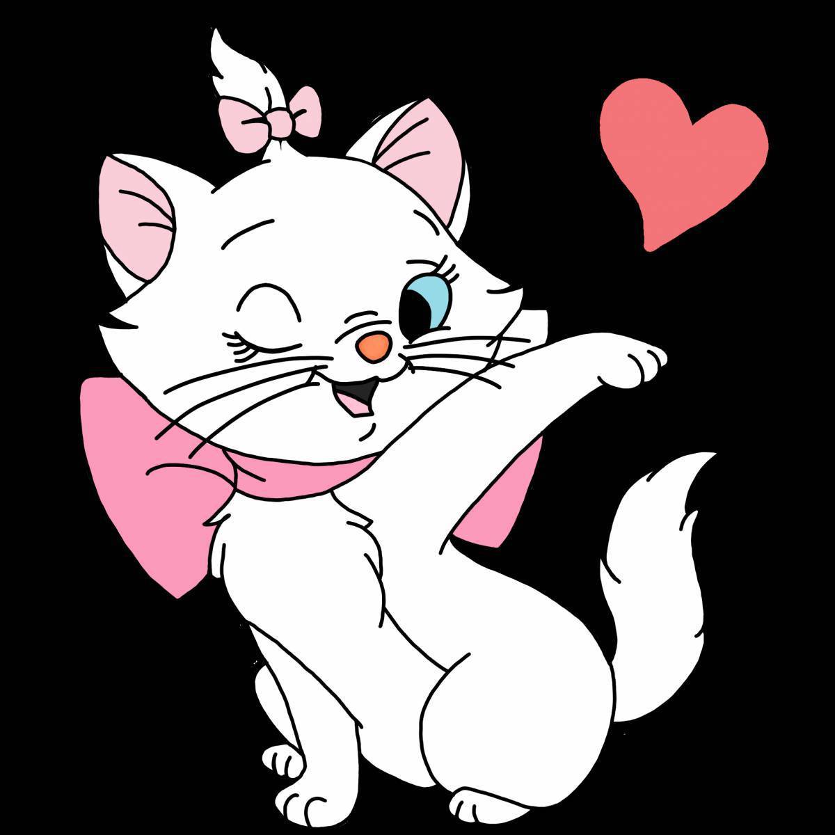 Киса для детей. Кошка Дисней. Диснеевская кошка белая. Кошечка из Диснея. Картинки Дисней кошечки.