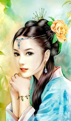 Раскраска китайские девушки #2 #340624