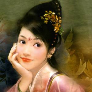 Раскраска китайские девушки #22 #340644