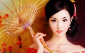 Раскраска китайские девушки #24 #340646