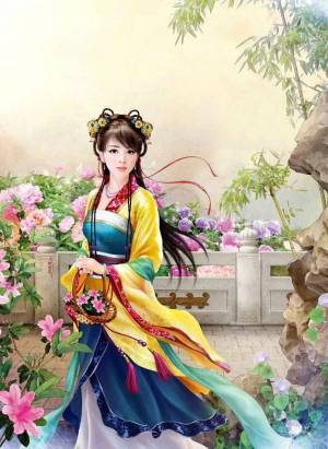 Раскраска китайские девушки #27 #340649