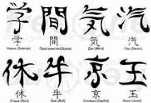 Раскраска китайские иероглифы #16 #340677