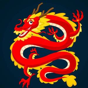 Раскраска китайский дракон для детей #5 #340699
