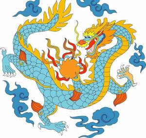 Раскраска китайский дракон для детей #7 #340701
