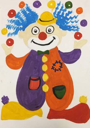 Раскраска клоун для детей 6 7 лет #22 #341708