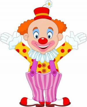 Раскраска клоун для детей 6 7 лет #33 #341719