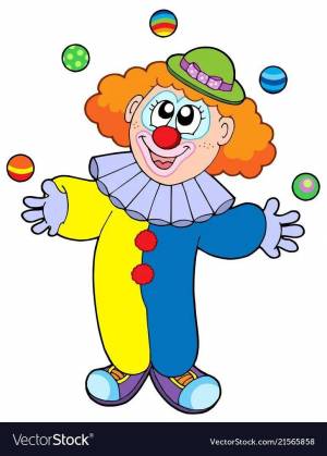 Раскраска клоун для детей 6 7 лет #35 #341721