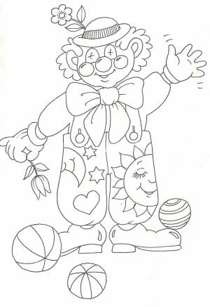Раскраска клоун рисунок для детей для #9 #341769