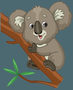 Раскраска коала для детей #5 #342774