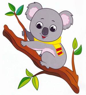 Раскраска коала для детей #13 #342782