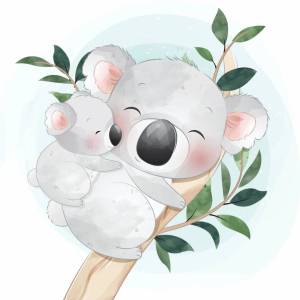 Раскраска коала для детей #26 #342795