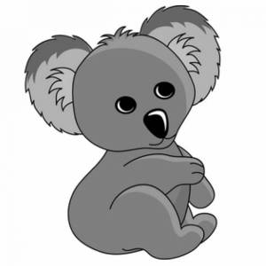 Раскраска коала для детей #30 #342799