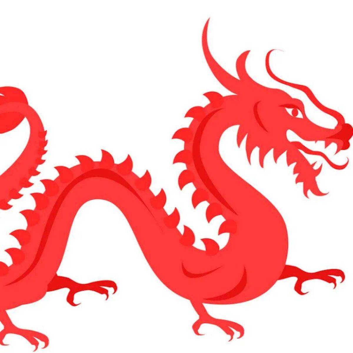 Китайский дракон для детей #15
