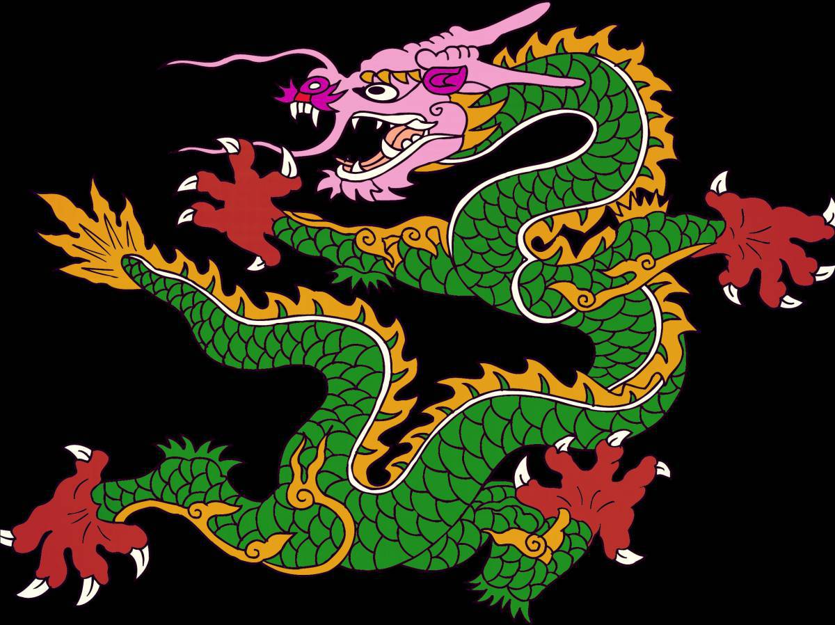 Китайский дракон для детей #17
